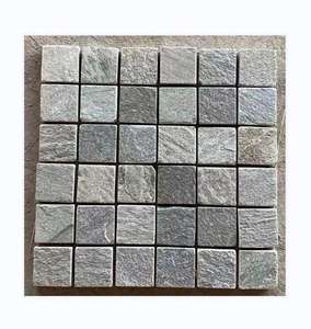 Piccolo blocco il mosaico di pietra naturale stile personalizzato piastrelle mosaico ardesia prezzo competitivo - Product Image 1