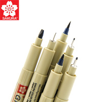 Vente en gros de stylos Sakura Micron, stylos à pointe fine professionnels pour le dessin, 14 types de pointes différentes pour le croquis