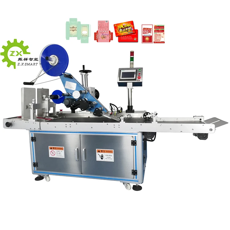 Automatic Snack Flat Pouch Paper Sachet Envelope Wet Glue Expire Date Top Labeling Machine