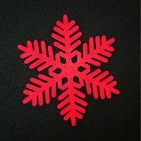 Noël flocon de neige caboteur ensemble hiver rouge feutre tapis de Table pour noël mariage ou fête dîner décoration de Table
