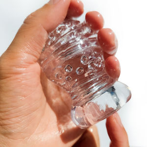 Masturbateur masculin transparent à extrémité ouverte pour adultes - Product Image 3