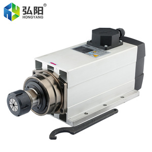 <span class=keywords><strong>Moteur</strong></span> de <span class=keywords><strong>broche</strong></span> électrique HQD modèle GDF60-18Z/6.0 6.0KW 18000RPM avec mandrin ER32, refroidissement par air et roulement - Product Image 6