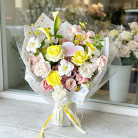 Papier d'emballage polyvalent à imprimé floral - Doublure intérieure pour bouquet et matériau de rembourrage pour boîte cadeau