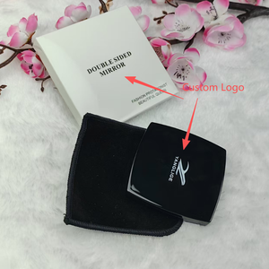 Specchio Tascabile Pieghevole Portatile Quadrato con Logo Personalizzato Stampato per Trucco e Bellezza - Product Image 4