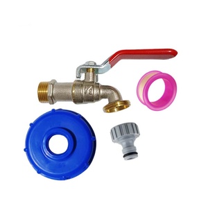 Adaptateur de réservoir IBC, vanne de réservoir d'eau de pluie, raccord de robinet d'eau en alliage de zinc 1/2 pouce, connecteur de tuyau d'arrosage pour réservoir de stockage d'eau S60X6 - Product Image 4