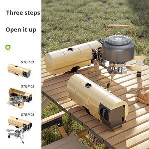 Estufa de butano portátil plegable, cocina de gas a prueba de viento para acampar al aire libre, picnic, preparación de té y comida caliente - Product Image 4