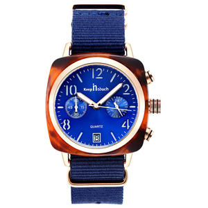 Montre unisexe Fashion Square, bracelet en acier inoxydable, mouvement à quartz analogique, cadran en verre, bracelet de 22 cm, boîtier en résine, fermoir pliant, étanche - Product Image 5