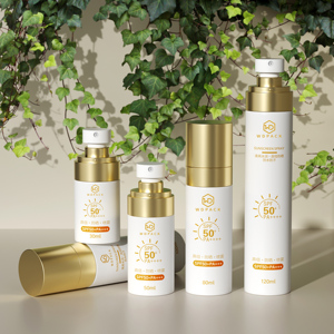 Botellas Cosméticas Personalizables de Lujo con Diseño Redondo de 30ml 50ml 80ml 100ml 120ml con Pulverizador - Product Image 1