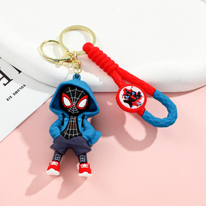 1500 Kinds Rubber 3D Anime PVC Cartoon <strong>Spidermaned</strong> Spidered Maned Keychain Silicone Key Chain <strong>Ring</strong> 1Pcs Opp Bag Package - Product Image 5