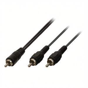 สายสัญญาณเสียงอาร์ซีเอ ชาย ต่อ 2x อาร์ซีเอ ชาย ยาว 10.0 ม. สีดำ - Product Image 2