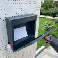 Buzones de Correo de Acero Galvanizado Antirrobo, Buzón Personalizado para Montar en la Pared, para Hogar, Precio de Fábrica al por Mayor