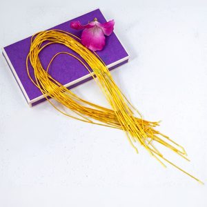 Fil de Broderie Métallique Doré de Qualité Supérieure en Gros, Fil Bouillon Français Haute Ténacité, Fil Doré Lisse Teint Chimiquement pour Broderie - Product Image 1