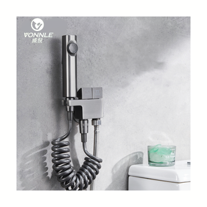 <strong>High</strong> <strong>Quality</strong> Modern Bathroom <strong>Bidet</strong> Toilet Spray Shower Booster Flush Gun Gray Manual Spray Bathroom Spray Gun - Product Image 2