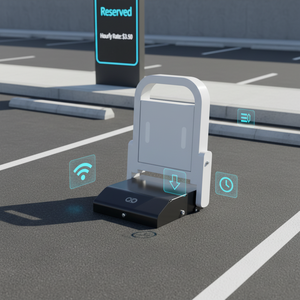 Cerradura de Estacionamiento Inalámbrica/RS485 con Aplicación para Reserva de Espacios en Hoteles/Centros Comerciales - Product Image 1