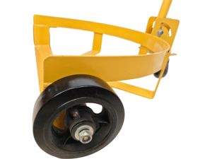 Chariot à tambour en acier à profil bas d'une capacité de 661lbs 1 roue pivotante en PU <span class=keywords><strong>2</strong></span> <span class=keywords><strong>roues</strong></span> fixes en PU tambour à baril d'huile chariot à main à rouleaux Support OEM - Product Image 2