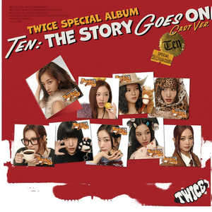 TWICE Ten the Story Goes on [Versión de los Miembros del Grupo] CD de K-Pop, Música Coreana para Adultos con Tarjeta QR y Foto - Product Image 2