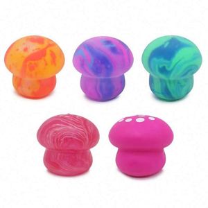Maltose Mushroom Shape Soft TPR Elastic Squeeze Toy Slow Rising Stress Relief for Children Office <b>Hand</b> Fidget Toys - Product Image 5
