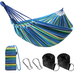 <span class=keywords><strong>Hamaca</strong></span> Individual <span class=keywords><strong>de</strong></span> Lona Portátil, Color OEM, con Bolsa <span class=keywords><strong>de</strong></span> Transporte para Jardín, Porche, Uso en Interiores y Exteriores - Product Image 1