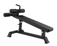 Chaise romaine commerciale en acier SP pour musculation, exercices d'extension dorsale, design réglable, fessiers et ischio-jambiers