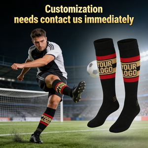 Chaussettes de football <span class=keywords><strong>Scrunch</strong></span> à lettres personnalisables pour l'entraînement en camp d'été, tricot double couche professionnel, réduisent la fatigue des jambes, obtenez un échantillon gratuit - Product Image 2