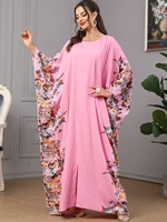 Robes d'automne musulmanes pour femmes grande taille à manches chauve-souris, longueur ras du sol, respirantes et amples, de haute qualité, best-seller 2026