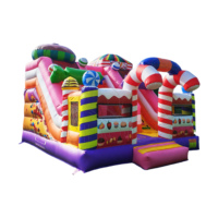 Nuevo Parque de Diversiones Inflable Comercial con Personajes de Dibujos Animados, Brincolín, Tobogán para Niños
