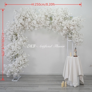 DKB Artificial Flowers Wholesale White Cherry blossom decoration High End Artificial Flowers For Wedding Party Decoration - Product Image 2