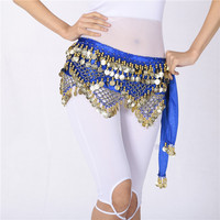 Ceinture de danse orientale en velours avec pampilles et pièces de monnaie pour femme, accessoire de costume de danse du ventre pour spectacle sur scène