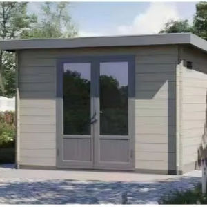 <span class=keywords><strong>Maison</strong></span> préfabriquée en panneaux sandwich acier-bois série D, abri moderne étanche certifié FSC, installation facile, chambre et appartement - Product Image 1