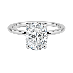 Elegant White Silver Proposal <b>Ring</b> Shiny <b>Crystal</b> Bridal Engagement Jewelry Romantic Gift For Women - Product Image 2