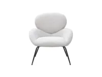 Chaise de salle à manger moderne de luxe en velours capitonnée, réglable en hauteur, avec pieds en métal, pour extérieur, forme pétale, chaise Bouclé arrondie