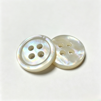 Boutons en nacre blanche naturelle à 4 trous, de haute qualité, nouveau design fantaisie, double face, pour vêtements
