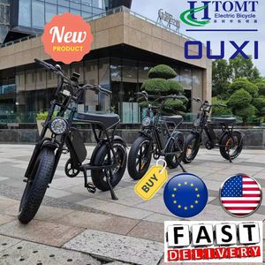 Vélo Ouxi V8 neuf avec moteur 250 W, pneus tout-terrain 20*4.0 pouces, freins à disque, vélo hybride urbain, fourche en acier, siège arrière - Product Image 4