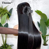 Venta al por mayor Raw Vietnamita Cabello Humano Hueso Recto Pelucas HD Encaje Frontal Peluca de Cabello Humano Glueless Hueso Recto Pelucas para Mujeres Negras