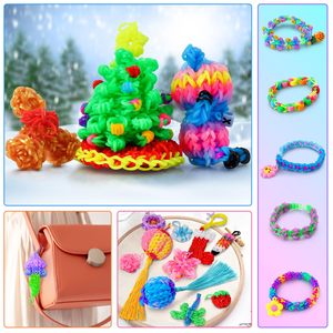 Kit elastico 45 colori fai da te Kit per la ricarica di elastici per ragazzi e ragazze che tessono il kit per la creazione di braccialetti regalo - Product Image 3