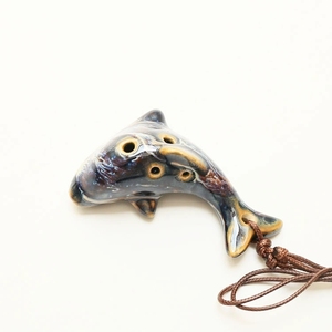 โอคาริน่าเซรามิกขนาดเล็ก รูปทรงโลมา 6 รู สำหรับผู้เริ่มต้น ขายส่ง - Product Image 4
