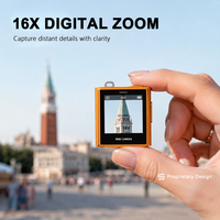 Mini Cámara de Alta Definición 2.5K, 64MP, Pantalla Cuadrada de 1.4 Pulgadas, Zoom 16X, Videocámara de Bolsillo para Grabación Diaria y Fotografía Juvenil