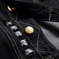 Gilet en jean sans manches grande taille pour homme, 100 % coton, respirant, décontracté, pour l'hiver, avec logo personnalisé