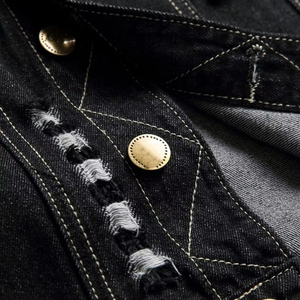 Chaleco Vaquero sin Mangas para Hombre, Talla Grande, 100% Algodón, Ropa Casual de Invierno para Hombre, Logotipo Personalizado - Product Image 6