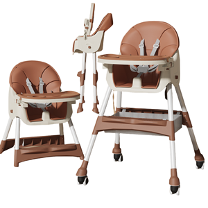 Mesa y Silla <span class=keywords><strong>de</strong></span> Comedor Versátiles para el Hogar, Cochecito <span class=keywords><strong>de</strong></span> Bebé Multifuncional y Compacto, Plegable para un Almacenamiento sin Esfuerzo - Product Image 1