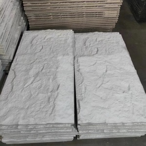 현대 럭셔리 3D PU 스톤 슬래브 벽 패널 야외 방수 버섯 유형 클래딩 아파트 외부 내화 - Product Image 3
