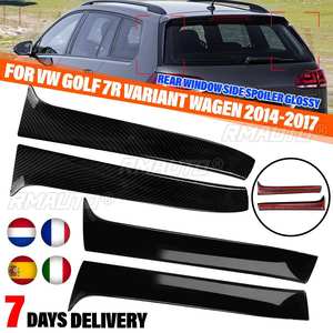Aileron latéral de fenêtre arrière noir brillant/aspect carbone Canards Splitter brillant pour VW Golf 7 R Variant Wagen 2014 2015 16-2017 - Product Image 1