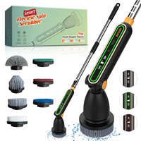 Nettoyant salle de bain électrique Spin Scrubber brosse de nettoyage électrique brosse de nettoyage sans fil épurateur de douche avec poignée d'extension