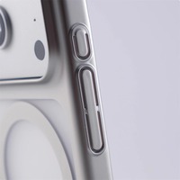 Coque magnétique ultra-fine mate translucide pour iPhone 18 17 16 Pro Max 15 14 13, compatible avec la charge sans fil, en PC