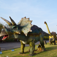 Modèle de dinosaure animatronique réaliste et animé pour parc d'attractions