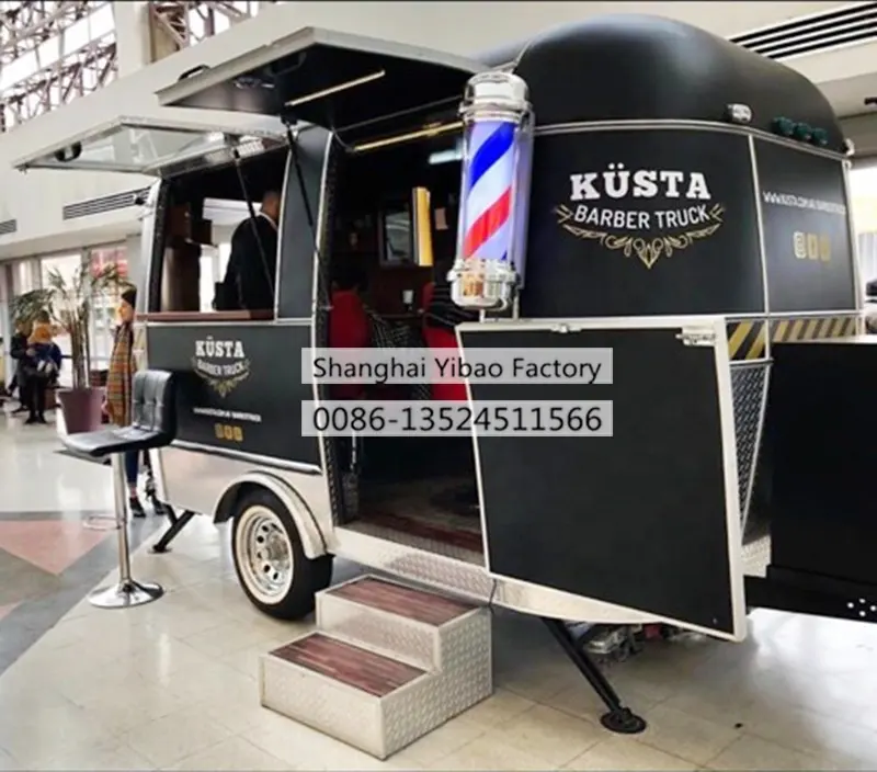 Modern Mobile Beauty Hair Salon Barber Trailer Airstream Mobile Nail Beauty Hair Salon Truck Food Shop For Sale