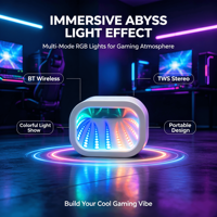 Haut-parleur portable Bluetooth TWS sans fil 2026 avec éclairage RGB, mini-enceinte 5W à son surround 360° pour la maison et les fêtes en extérieur