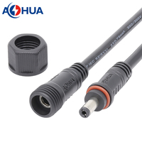 LED-Beleuchtung 18/20/22/24AWG 5A Stecker-Buchse IP65 2,1mm 2,5mm DC Wasserdichter Steckverbinder DIY Verlängerungskabel