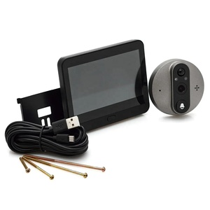 SLS Tuya WiFi 4.3 pouces 1080P écran LCD judas caméra porte cloche oeil détection de mouvement instantanée Audio bidirectionnel 5000mAh batterie - Product Image 2