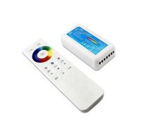 Contrôleur de bande LED 2.4G RGB PWM 6A avec télécommande tactile, contrôle sans fil Wi-Fi tactile intégral, haute qualité